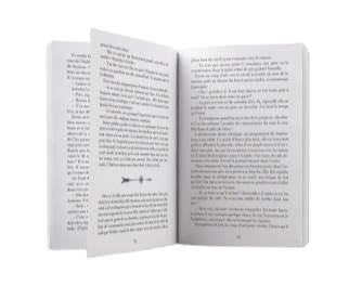 intérieur du broché de Chasse ouverte livre d'urban fantasy pour ado